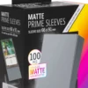Koszulki na karty Gamegenic: Matte Prime Sleeves (66x91 mm) - Black - 100 sztuk