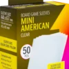 Koszulki na karty Gamegenic: Mini American (44x67 mm) - Clear - 50 sztuk
