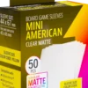 Koszulki na karty Gamegenic: Mini American (44x67 mm) - Clear Matte - 50 sztuk