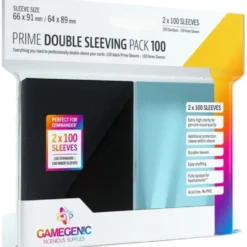Koszulki na karty Gamegenic: Prime Double Sleeving Pack (66x91mm/64x89mm) 2x100 sztuk