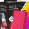 Koszulki na karty Gamegenic: Prime Sleeves (66x91 mm) - Red - 100 sztuk
