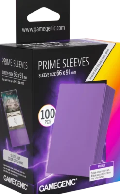 Koszulki na karty Gamegenic: Prime Sleeves (66x91 mm) - Purple - 100 sztuk