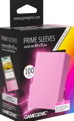 Koszulki na karty Gamegenic: Prime Sleeves (66x91 mm) - Pink - 100 sztuk