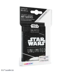 Koszulki na karty Gamegenic: Star Wars Unlimited - Art Back White (66x92 mm) - 60 sztuk
