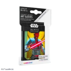 Koszulki na karty Gamegenic: Star Wars Unlimited - Art Darth Maul (66x92 mm) - 60 sztuk