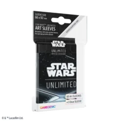 Koszulki na karty Gamegenic: Star Wars Unlimited - Art Back Black (66x92 mm) - 60 sztuk