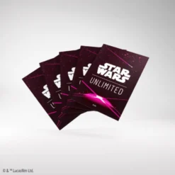 Koszulki na karty Gamegenic: Star Wars Unlimited - Art Back Magenta (66x92 mm) - 60 sztuk