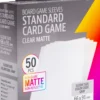 Koszulki na karty Gamegenic: Standard (66x91 mm) - Clear Matte - 50 sztuk
