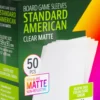 Koszulki na karty Gamegenic: Standard American (59x91 mm) - Clear Matte - 50 sztuk