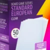 Koszulki na karty Gamegenic: Standard European (62x94 mm) - Clear - 50 sztuk