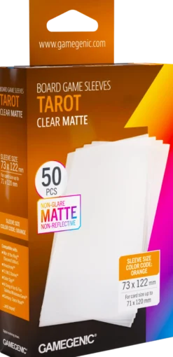 Koszulki na karty Gamegenic: Tarot (73x122 mm) - Clear Matte - 50 sztuk