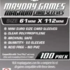 Koszulki na karty Mayday Magnum Platinum Tarot 61x112 mm 100 sztuk
