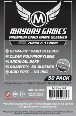 Koszulki na karty Mayday Magnum Silver Premium 70x110 mm 50 sztuk