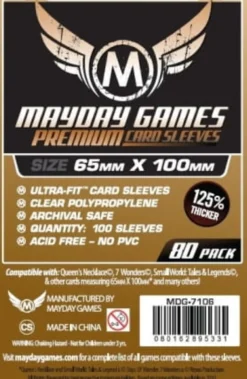 Koszulki na karty Mayday Premium 65x100 mm 80 sztuk