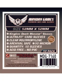 Koszulki na karty Mayday Premium 52x52mm 50 sztuk