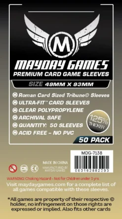 Koszulki na karty Mayday Roman Tribune Premium 49x93 mm 50 sztuk