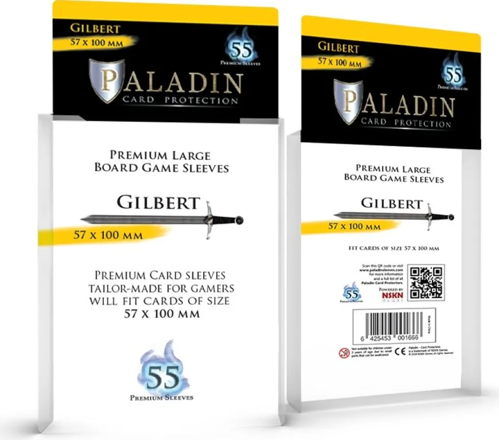 Koszulki na karty Paladin - Gilbert 57x100 mm