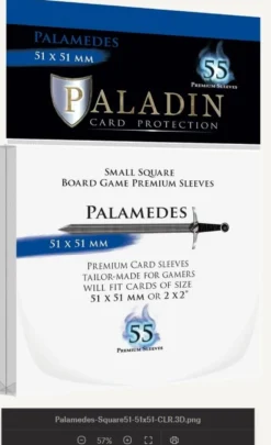 Koszulki na karty Paladin - Palamedes 51x51 mm