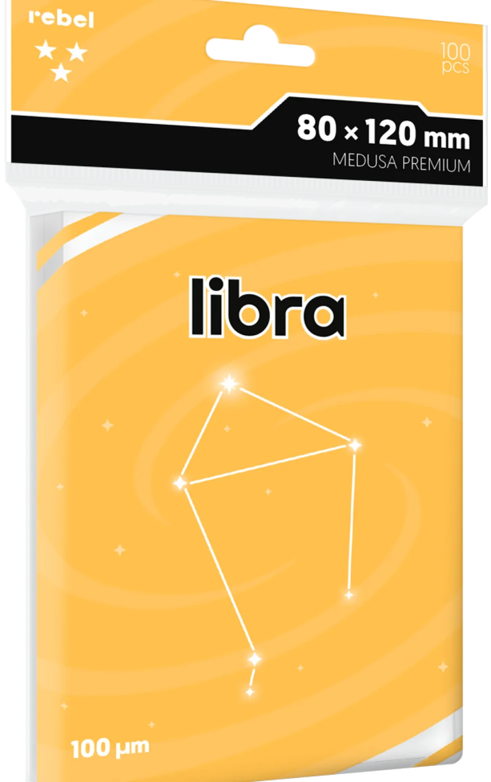 Koszulki na karty Rebel Medusa Premium (80x120 mm) Libra 100 sztuk