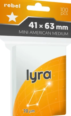 Koszulki na karty Rebel Mini American Medium (41x63 mm) Lyra 100 sztuk