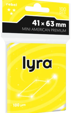 Koszulki na karty Rebel Mini American Premium (41x63 mm) Lyra 100 sztuk