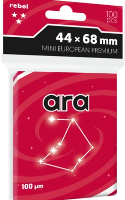 Koszulki na karty Rebel Mini European Premium (44x68 mm) Ara 100 sztuk