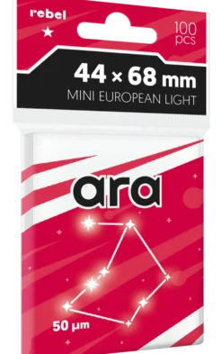 Koszulki na karty Rebel Mini European Light (44x68 mm) Ara 100 sztuk