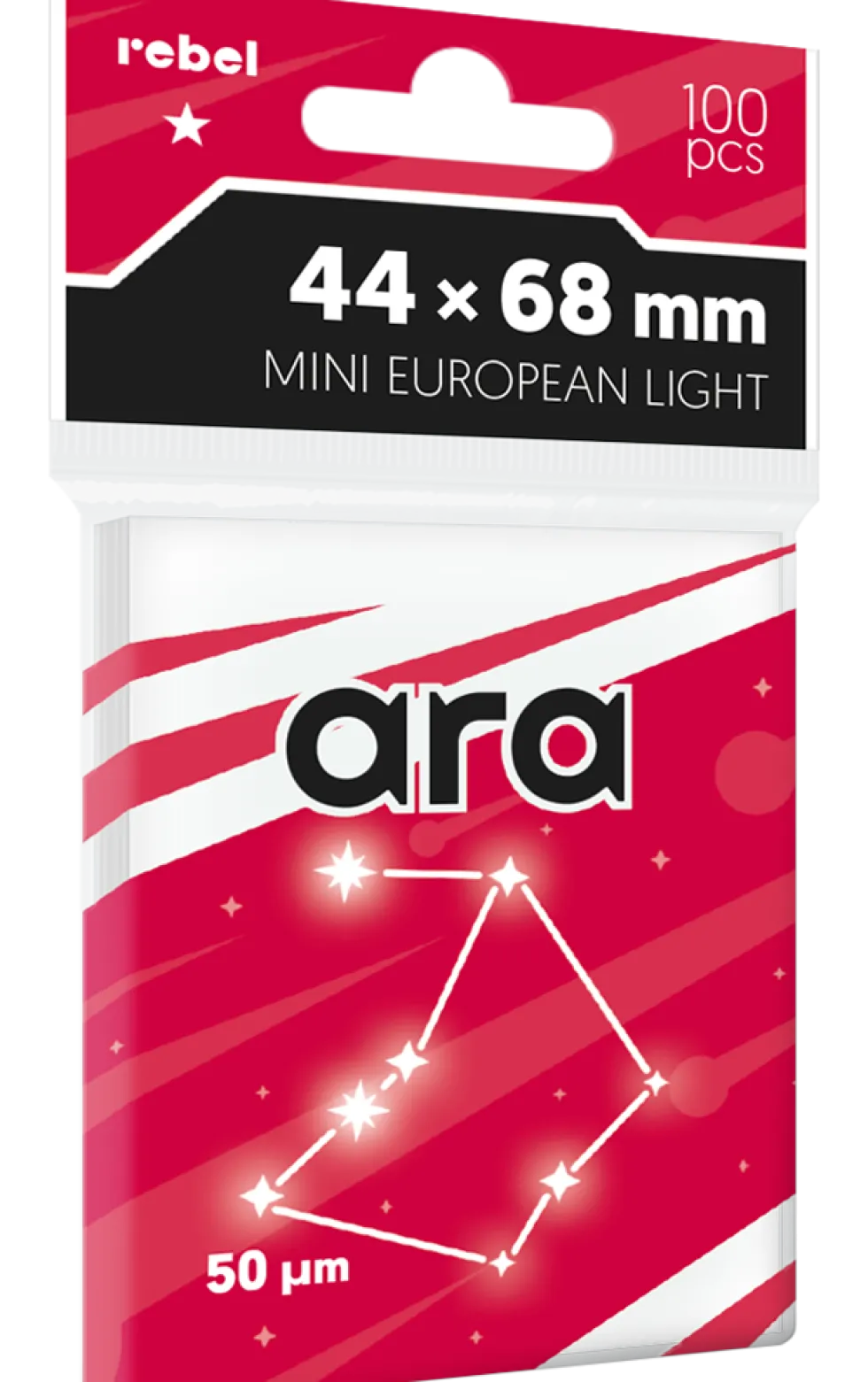 Koszulki na karty Rebel Mini European Light (44x68 mm) Ara 100 sztuk