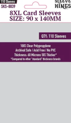 Koszulki na karty Sleeve Kings 8XL 90x140 mm 110 sztuk
