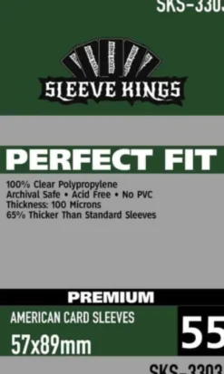 Koszulki na karty Sleeve Kings Perfect Fit Premium American 57x89mm 55 sztuk