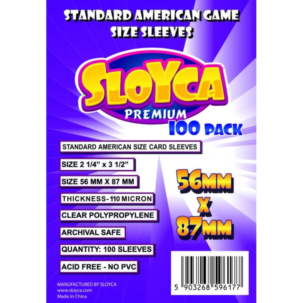 Koszulki na karty Sloyca Standard American Premium (56x87 mm) 100 sztuk