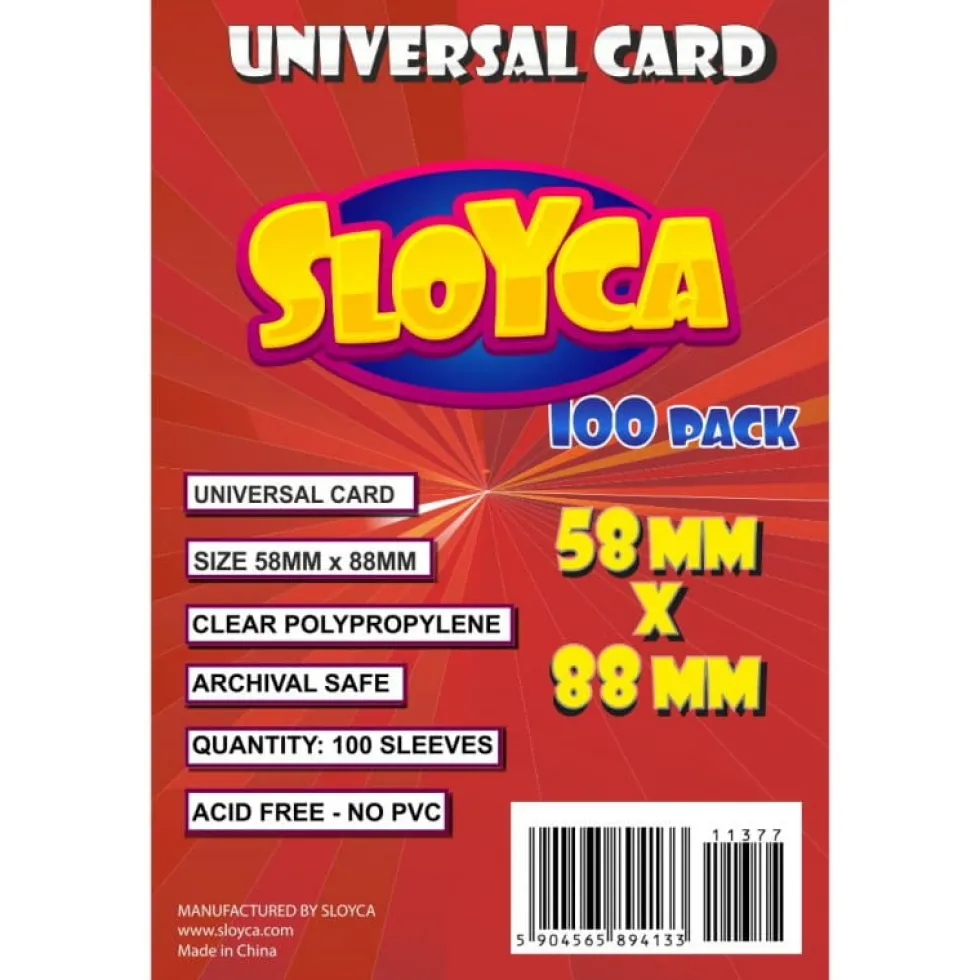 Koszulki na karty Sloyca Universal Card (58x88 mm) 100 sztuk