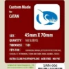 Koszulki na karty Swan Panasia 45x90 mm (cienkie) (na pieniądze do gry Wysokie Napięcie) 150 sztuk