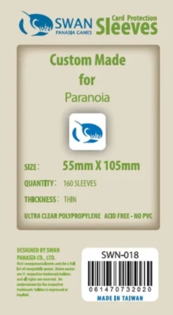 Koszulki na karty Swan Panasia 46x80 mm thin (cienkie) 160 sztuk