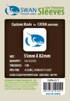 Koszulki na karty Swan Panasia 62x90 mm thin (cienkie) 160 sztuk