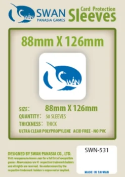 Koszulki na karty Swan Panasia 88x126 mm thick (grube) 50 sztuk