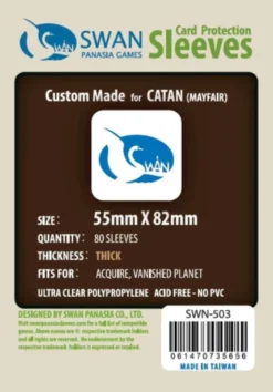 Koszulki na karty Swan Panasia 55x82 mm thick (grube) 80 sztuk