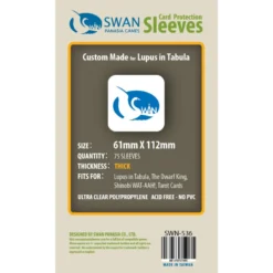 Koszulki na karty Swan Panasia 61x112 mm thick (grube) 75 sztuk