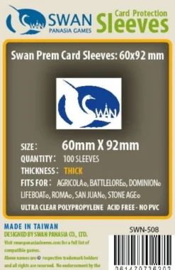 Koszulki na karty Swan Panasia 60x92 mm thick (grube) 100 sztuk