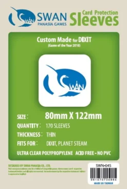 Koszulki na karty Swan Panasia Dixit 80x122 mm thin (cienkie) 170 sztuk