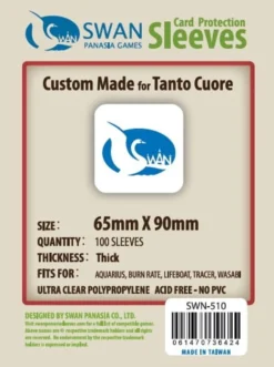 Koszulki na karty Swan Panasia 65x90 mm thick (grube) 100 sztuk