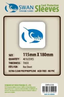 Koszulki na karty Swan Panasia 115x180 mm thick (grube) 40 sztuk