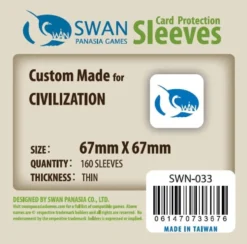 Koszulki na karty Swan Panasia 67x67 mm thin (cienkie) 160 sztuk