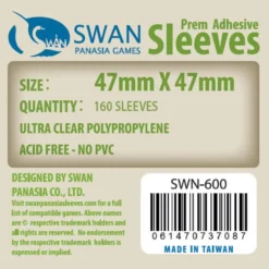 Koszulki na karty Swan Panasia Carcassonne 47x47 mm thin (cienkie) zaklejane 160 sztuk