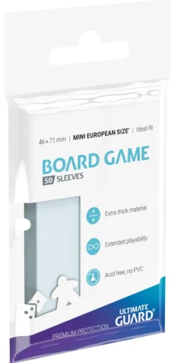 Koszulki na karty Ultimate Guard: Ideal-Fit Mini European 45x68 mm (50 sztuk)