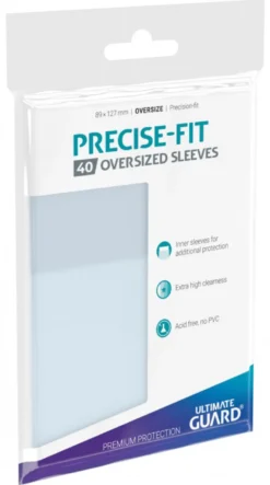 Koszulki na karty Ultimate Guard: Precise-Fit Oversized 89x127 mm (40 sztuk)