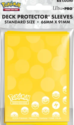 Koszulki na karty Ultra-Pro Pokémon Standard 66x91 mm 65 sztuk - Energy - Lightning Type