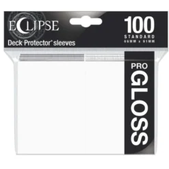 Koszulki na karty Ultra-Pro Pro-Gloss Eclipse Arctic White 66x91 mm 100 sztuk (białe)