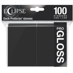 Koszulki na karty Ultra-Pro Pro-Gloss Eclipse Jet Black 66x91 mm 100 sztuk (czarne)