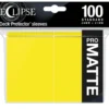Koszulki na karty Ultra-Pro Pro-Matte Eclipse Lemon Yellow 66x91 mm 100 sztuk (żółte)
